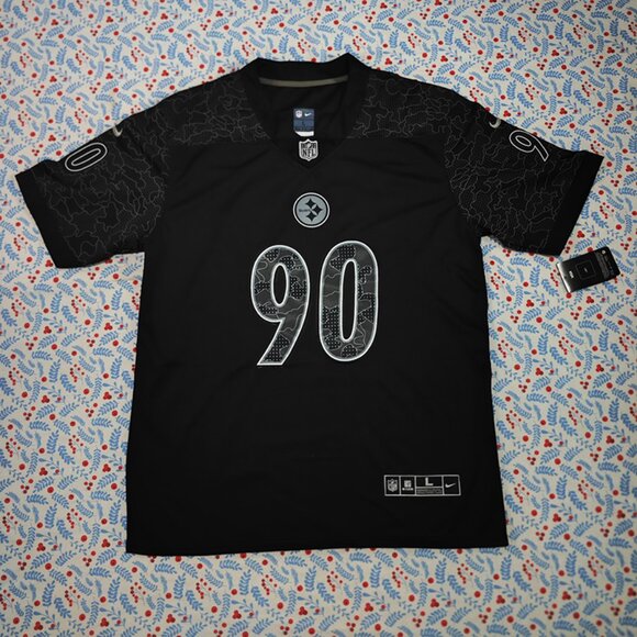 NFL Other - Nike T.J. Watt Black Pittsburgh Steelers RFLCTV Black Jersey No.90